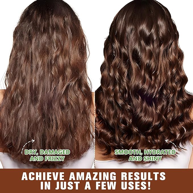 Hair Treatment Mask, Deep Repair Conditioning Collagen Hair Mask, Argan Oil Collagen Hair Mask for Dry Damaged Hair, Safe and Nourishing Formula For All Hair Types