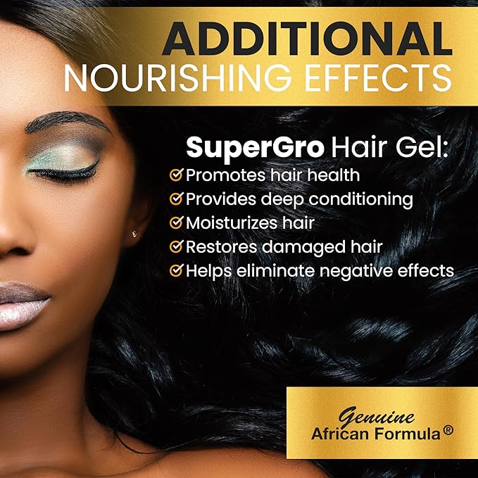 Hair Gel with Extra Hold - 4 Oz and Hair & Scalp Oil - 4 Oz, Bundle