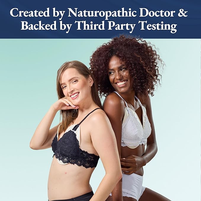 QUEEN OF THE THRONES Castor Oil Pack for Breast (Large) - Heatless, Less-Mess, Reusable - Organic Cotton Flannel, Comfort Fit, Soft Straps & Naturopathic Doctor Designed (Castor Oil Sold Separately)