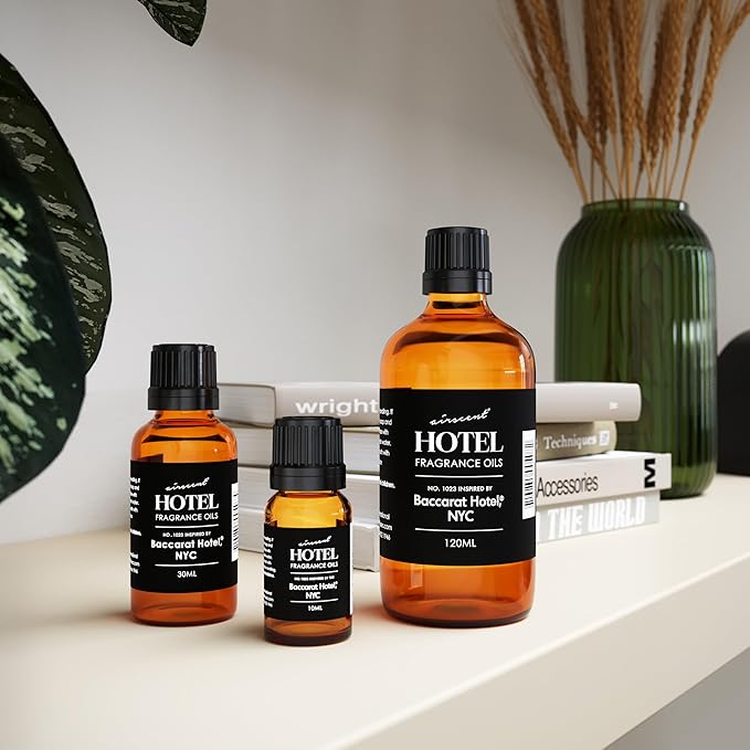 AirScent Hotel Diffuser Oil Inspired by The Baccarat Hotel Scent - Love Affair Fragrance Oil No. 1023 for Ultrasonic and Waterless Diffusers and Crafting - 500 mL, 16.9 fl oz Glass Bottle