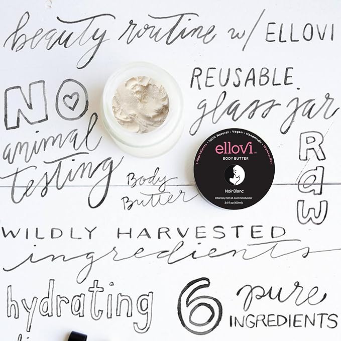 Lux Duo Noir Blanc Bundle | 100% All-Natural Body Butter & Perfume Set | Sandalwood, Bergamot & Violet Leaf | Unisex | Made With Just 6 Vegan Ingredients