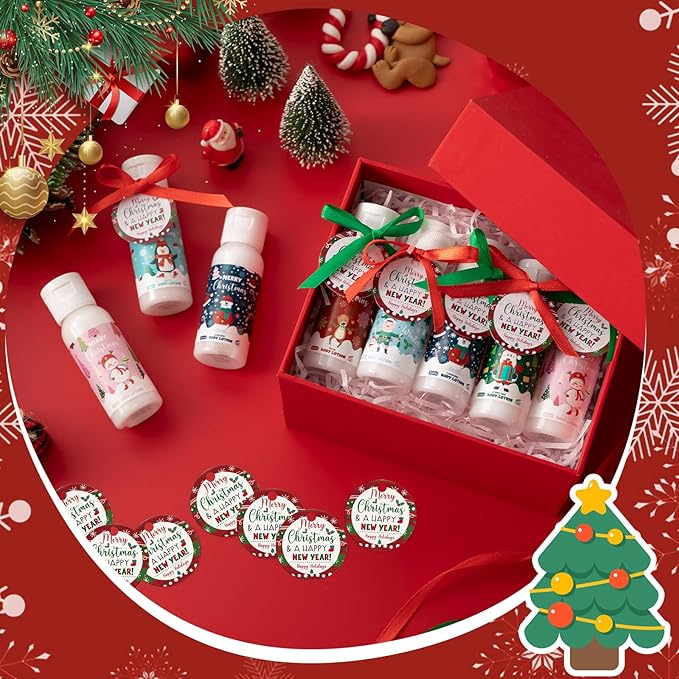 36 Set Christmas Hand Cream Gift Moisturizing Hand Lotion for Women Travel Size Lotion for Christmas Party Favors with Card for Xmas Mother Teacher Stocking Stuffer