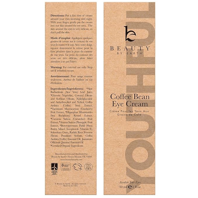 Caffeine eye cream for puffiness