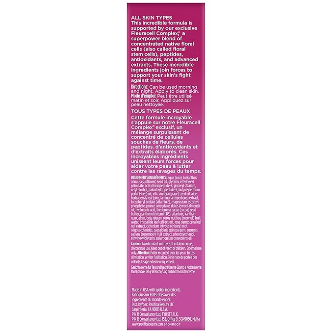 Pacifica Beauty Dreamy Youth Day and Night Face Cream - 1.7 Fl Oz (Pack of 2)- Moisturizer - For Dry and Aging Skin - Peptides, Grapeseed Oil, Floral Stem Cells - Sulfate + Paraben Free - Vegan and Cruelty Free