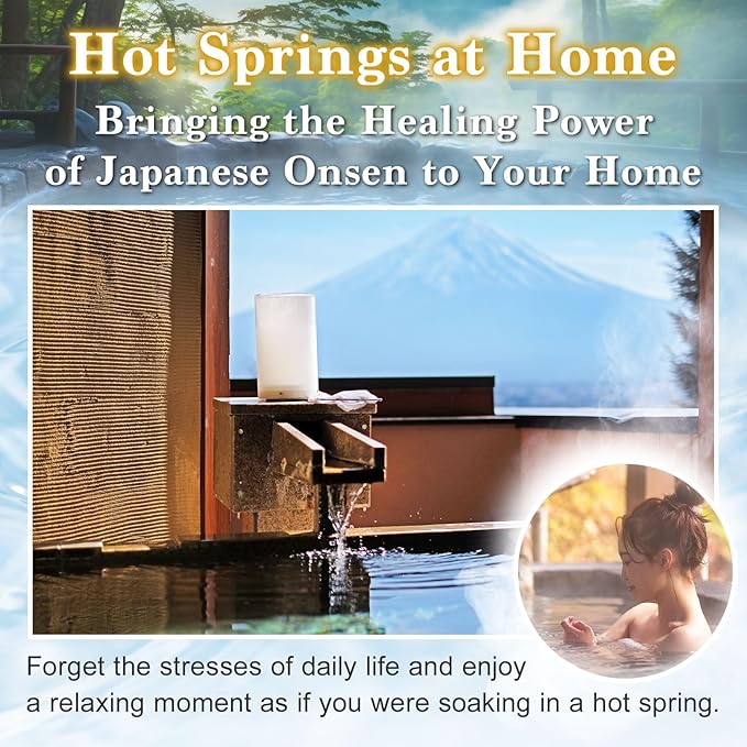 Japanese Hot Spring Bath Salt Onsen Thick Creamy Texture, Powder 600g (15 Baths) (Japanese Cypress)