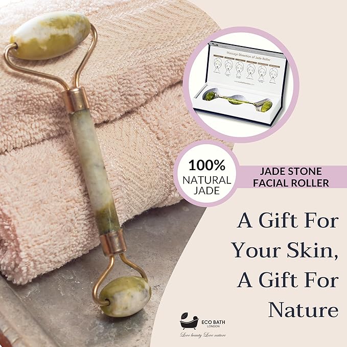 Jade Face Roller - Smooth End