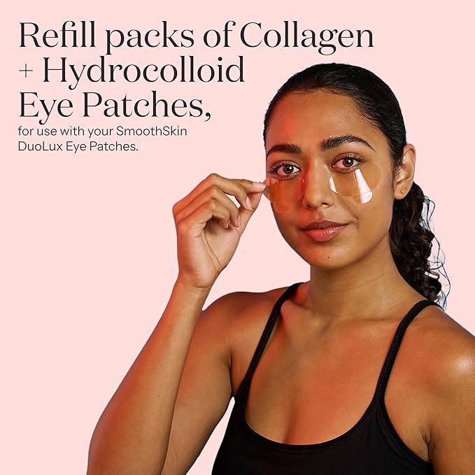 SMOOTHSKIN Hydrocolloid Eye Patches for use Under-Eye Red Light Therapy Device, Single Use, 20 Per Pack