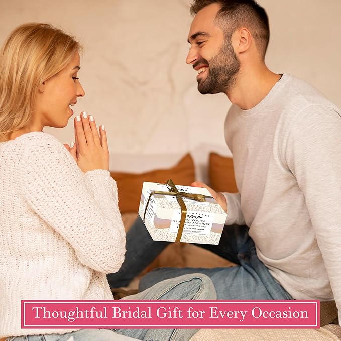 FinchBerry OMG You're Getting Married Gift Set ā 3-Piece Wedding Gift for Couples, Mr. & Mrs., Bridal Shower, Bride-to-Be ā With Luxurious Soap Bar, Hand Cream & Bath Soak ā Ideal Wedding Surprise!