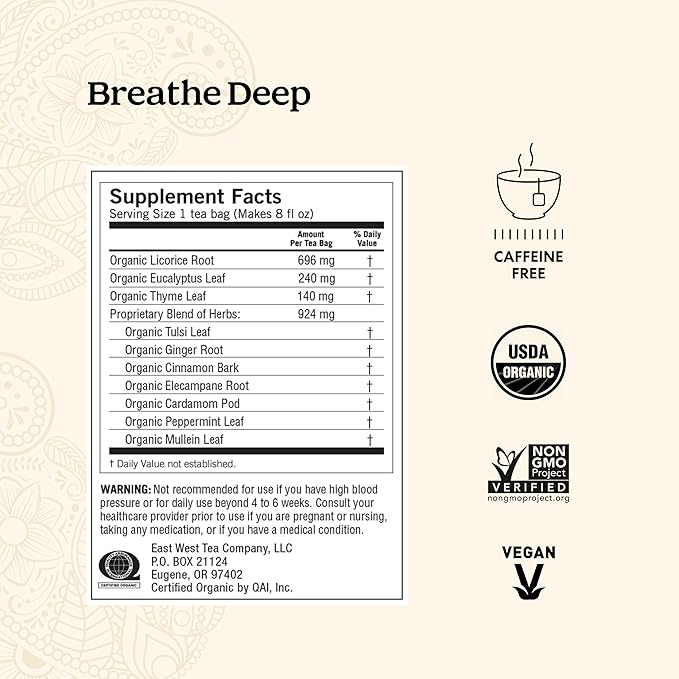 Yogi Tea Get Well Variety Pack - 6 Packs of 16 Tea Bags for Cold Season Support - Includes Bedtime, Breathe Deep, Echinacea Immune Support Teas and More