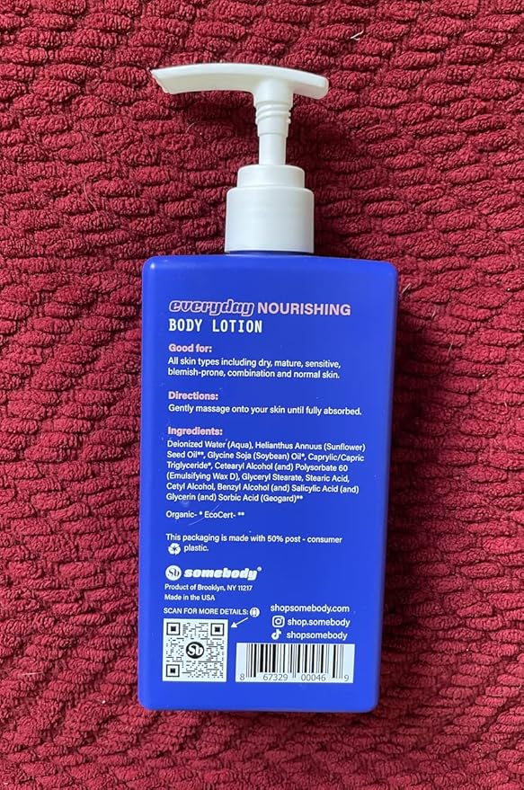 Shea Brand Somebody Everyday, Unscented Body Lotion