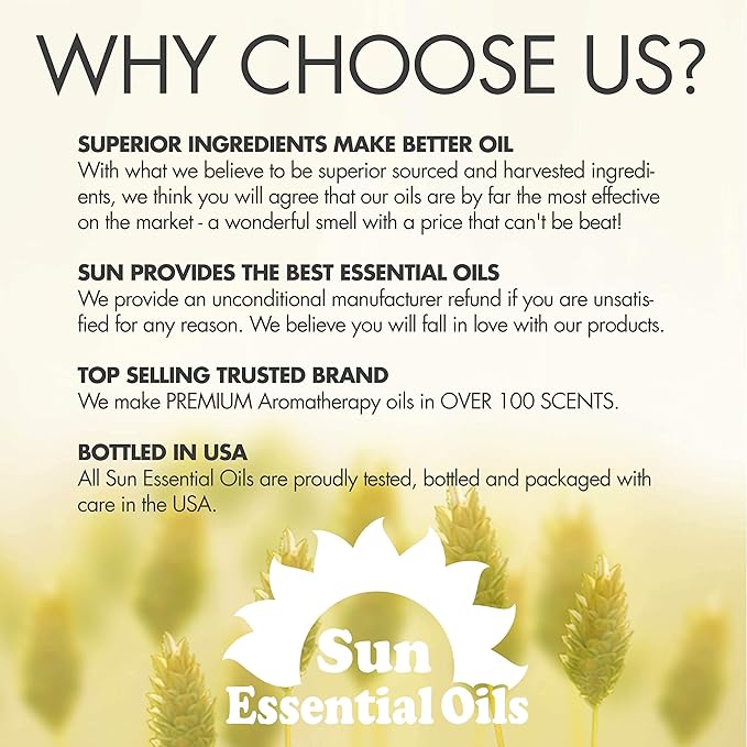 Sun Essential Oils 4oz - Basil Essential Oil - 4 Fluid Ounces - Basil Oil Organic