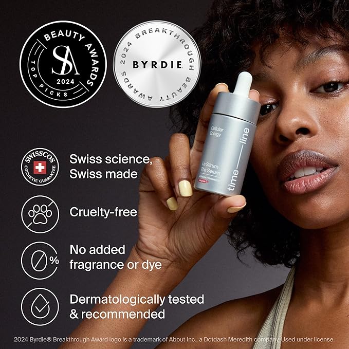 The Serum powered by Mitopure (Urolithin A) Instant lifting feeling for visibly firmer complexion. Clinically proven to boost skin hydration and reduce wrinkles appearance. 1.0oz (30ml)
