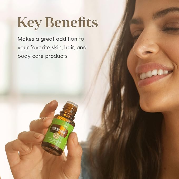 Young Living Stress Away Essential Oil Blend – 100% Pure, Vanilla-Lime Aroma, Diffuser & Topical Use, 5ml