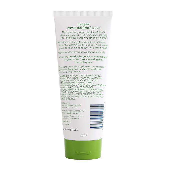 Cetaphil Advanced Relief Lotion 8 Ounce Pack of 2