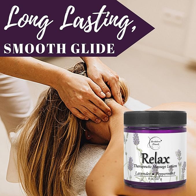 Relax Massage Lotion & Aromatherapy Pillow Spray | Massage Cream for Massage Therapy & Lavender Mist for Relaxation