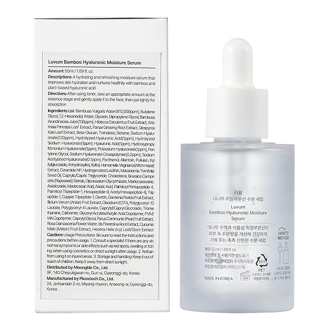 Bamboo Hyaluronic Moisture Serum, Ceramide, Hyaluronic Acid, 1.69 fl. oz