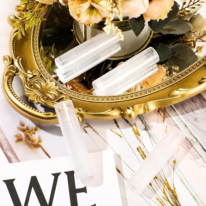 50 Pcs Lip Balm Containers Tubes Travel