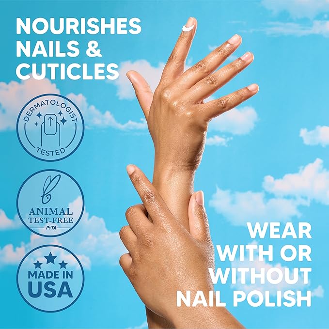 Onyx Professional Hard as Hoof Nail Strengthening Cream, Cherry Almond Scent - Nail Growth & Conditioning Cuticle Cream Stops Splits, Chips, Cracks & Strengthens Nails, 1 oz