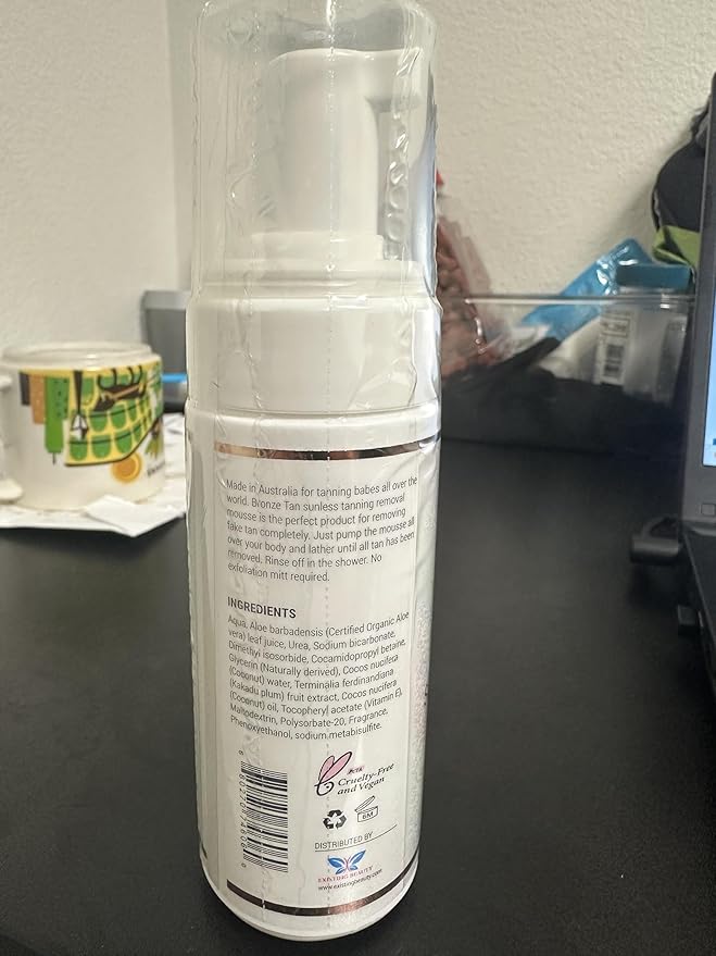 Bronze Tan Self Tan Remover For Fake Tan Streaks, Build Up, Correction, Or Full Removal Of Self Tanner or Bronzer - Summer Coconut Scent (150ML / 5.1 fl oz)