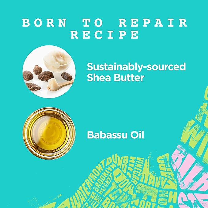 Carol's Daughter Born To Repair 60-Second Moisture Hair Treatment, Hydrating, Detangling Hair Care for Curls with Shea Butter, 6.8 Fl Oz