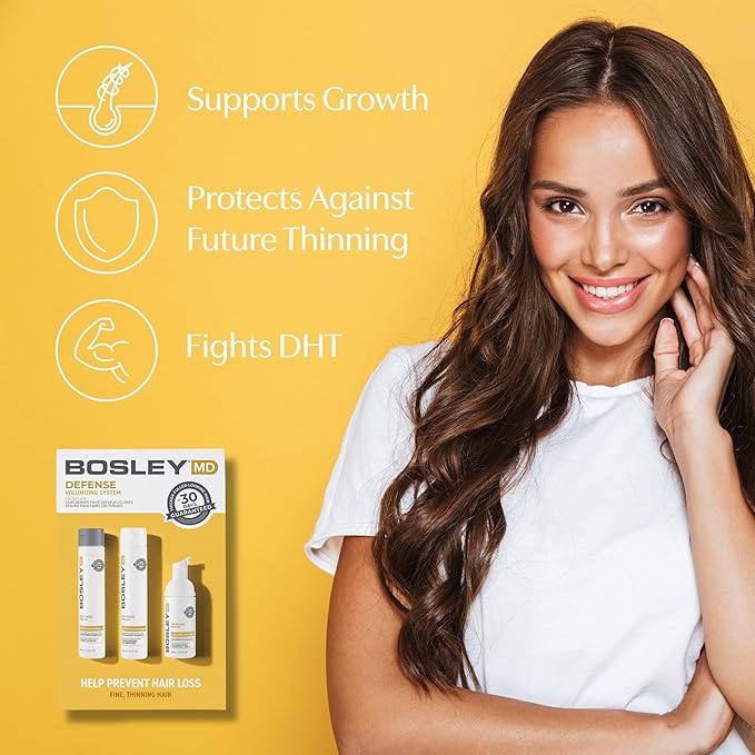 BosleyMD BosRevive KIT for Visible Hair Thinning (Color Safe), Starter Size (30 Days)