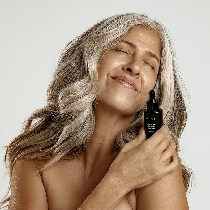 DIME Beauty Hyaluronic Acid Serum, Non-Greasy Hydrating Face Serum with Pure Hyaluronic Acid, 1 oz / 30 ml