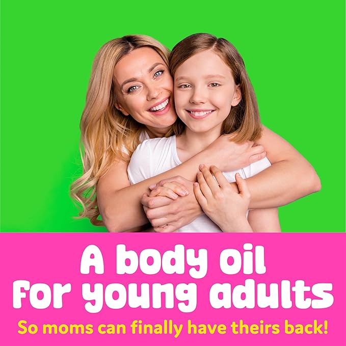 BeYoutiful Coconut Lime Body Oil for Kids & Teens, Hydrating Glow Oil for All Day Moisture with Jojoba & Sweet Almond, Soft, Smooth Skin, 8 oz