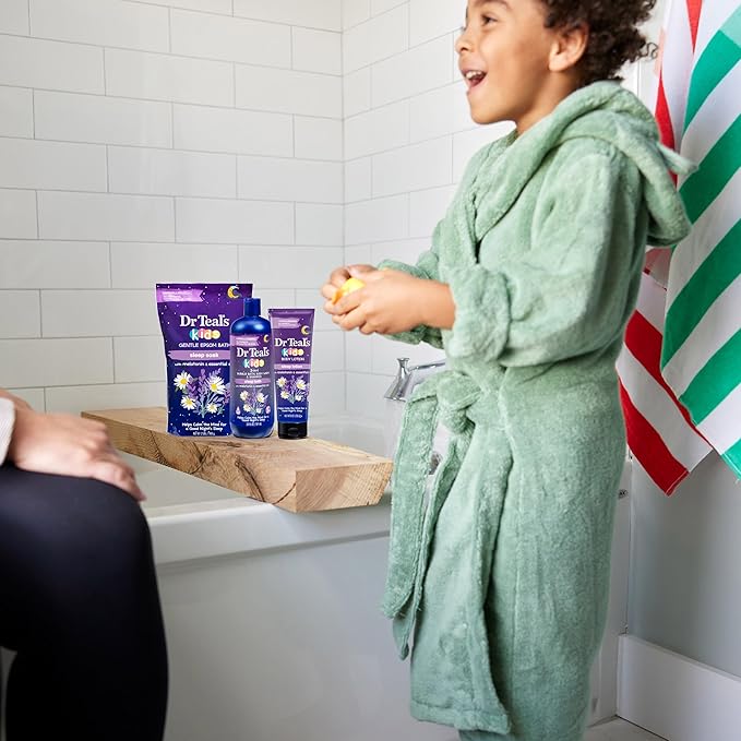 Dr Teal's Kids Gentle Epsom Salt, Sleep Soak with Melatonin & Essential Oil Blend, 2 lbs (Pack of 3)