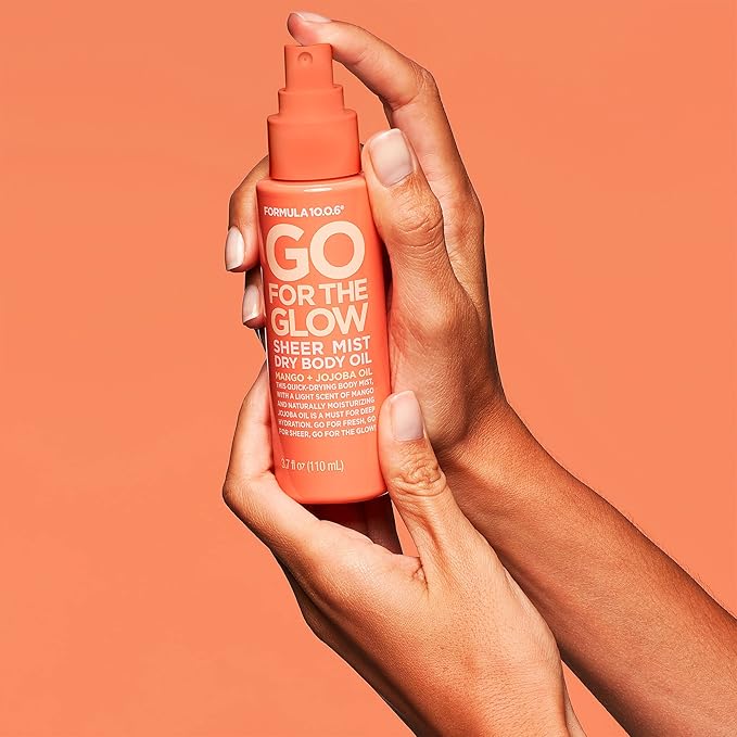 FORMULA 10.0.6 - Go for the Glow Dry Body Oil - Sheer Body Mist for Deep Hydration 3.7 fl oz (110ml)