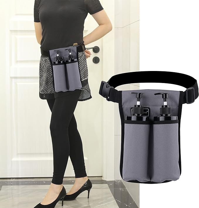 Massage Oil & Lotion Holster - Gray