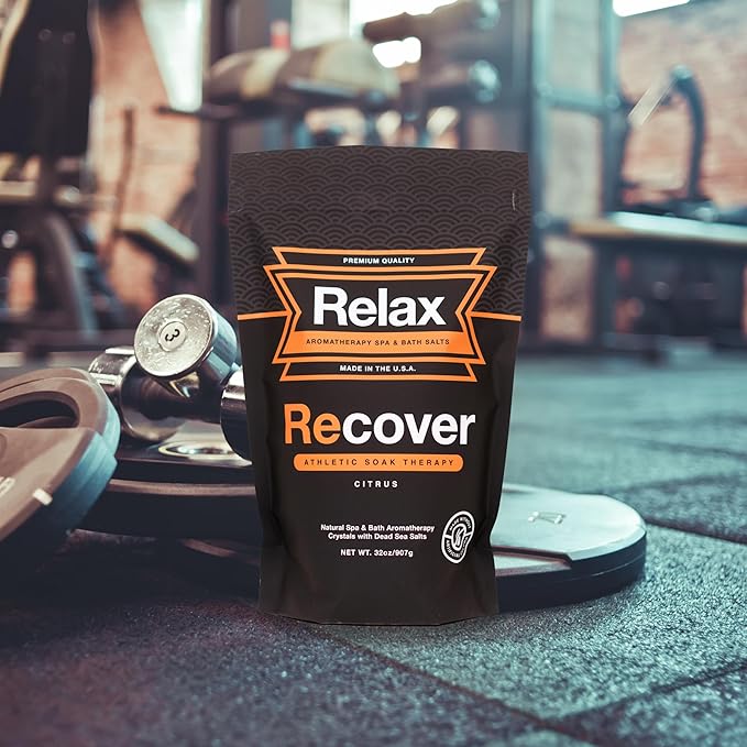 Relax Spa & Bath, Epsom & Dead Sea Salts, Aromatherapy Bath Salts for Hot Tub, Bath, or Spa, Infused with Magnesium, Recover Athletic Soak Therapy
