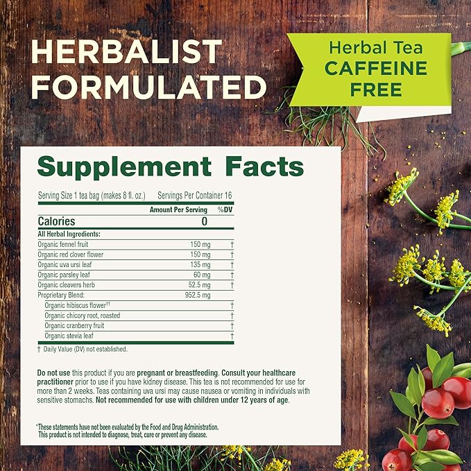 Traditional Medicinals Tea, Organic Weightless, Relieves Temporary Water Weight Gain, Cranberry, 96 Tea Bags (6 Pack)