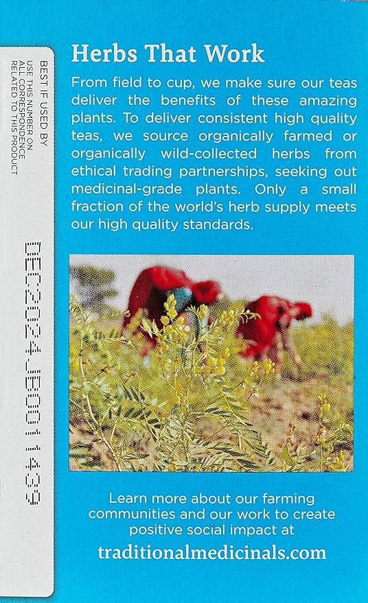 Traditional Medicinals Tea, Organic EveryDay Detox Dandelion, Supports Healthy Liver & Kidney Function, Detox, 16 Tea Bags