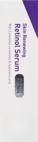 Skin Renewing Retinol Serum For Face, Encapsulated Retinol With Hyaluronic Acid, Niacinamide & Ceramides, Fragrance Free, with Peach Hand Cream Travel Sample Bundle