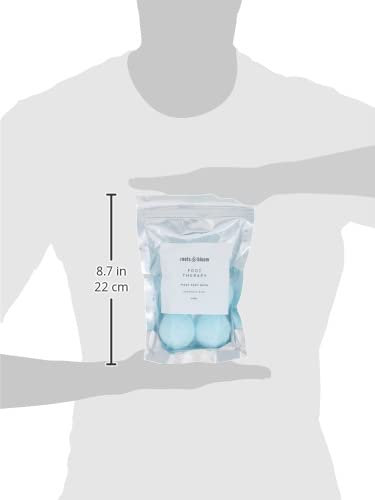 Roots & Bloom Fizzy Foot Bath-Gardenia Mint, Pack of 6 Fizzy Foot Soaks for Dry Skin, Cracked Heels and Stubborn Foot Odor - Ultra Hydrating Foot Soak to Detox and Nourish Skin and to Soothe Soreness.