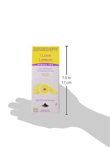 Bigelow I Love Lemon Herbal Tea, 28 Count (Pack of 6)