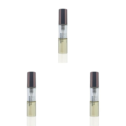 Al Haramain Amber Oud Tobacco Edition Eau De Parfum Mini Spray, 0.8ml/0.02oz (Unisex) (Pack of 3)