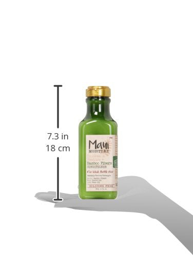 Maui Moisture Thicken & Restore + Bamboo Fibers Strengthening Conditioner to Soften Transitioning or Natural Hair & Renew Brittle Hair, Vegan, Silicone & Paraben-Free, 13 fl oz (Pack of 2)