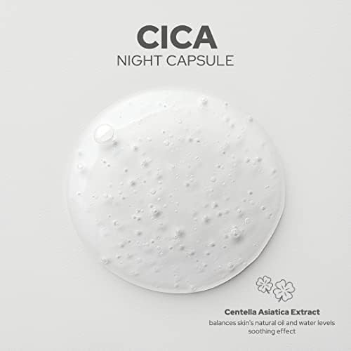 The Potions Cica Night Capsule | 6 Count, 2 ml each | For Acne prone skin, sensitive skin | Skin Soothing, Skin Balance, Skin Barrier | Product of Korea