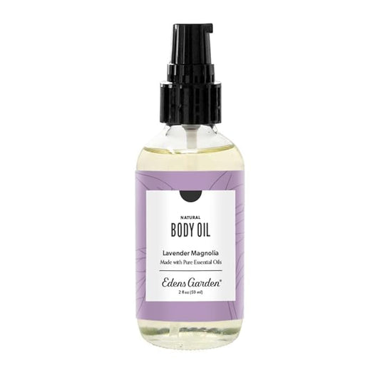 Edens Garden Lavender Magnolia Body & Bath Oil – Feminine Floral Blend with Pure Essential Oils & Vitamin E for Moisturizing Dry Skin – After Shower Scented Oil for Women’s Skin Care, 2 fl oz (59 ml)