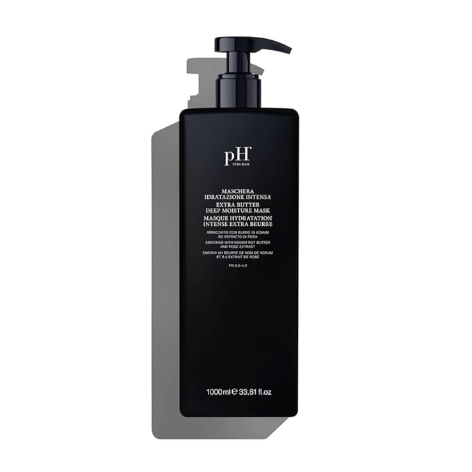pH PURE HAIR Extra Butter Deep Moisture Hair Mask - Hydrating Mask to Nourish Dry & Damaged Hair, Enriched with Vitamin E & Rose Extract 33.8 Fl Oz