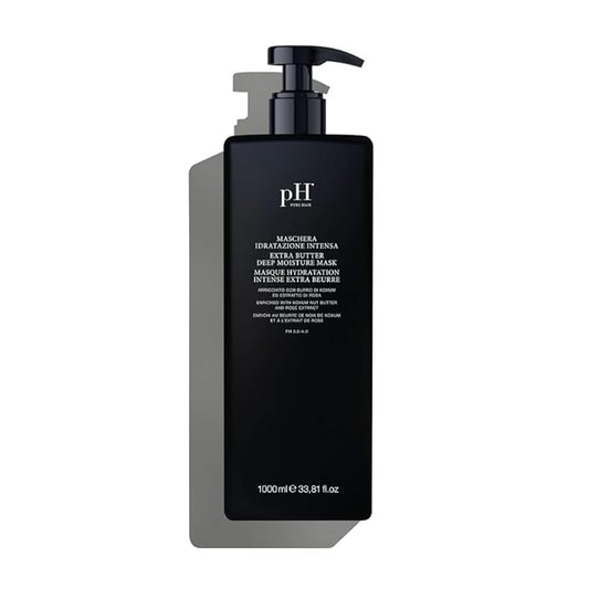 pH PURE HAIR Extra Butter Deep Moisture Hair Mask - Hydrating Mask to Nourish Dry & Damaged Hair, Enriched with Vitamin E & Rose Extract 33.8 Fl Oz