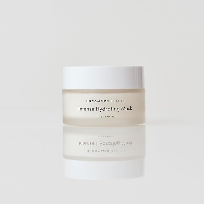 Intense Hydrating Mask - Moisturizing Face Mask with Shea Butter - All Skin Types, Vegan, Cruelty Free, Fragrance Free, 1.799 OZ