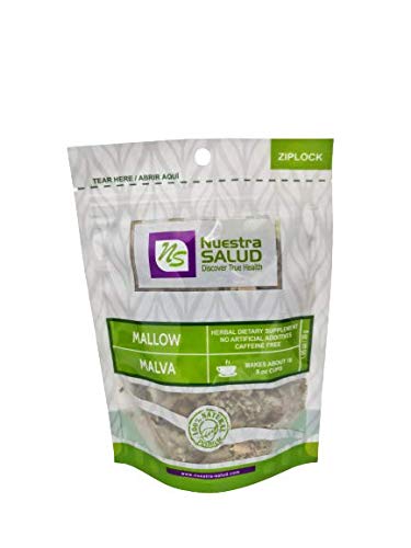 Malva Mallow Tea - Herbal Tea Leaves from Peru - For the Maintenance of Good Health - Zip-Lock (30g) 1.05oz - 100% Natural and Caffeine Free