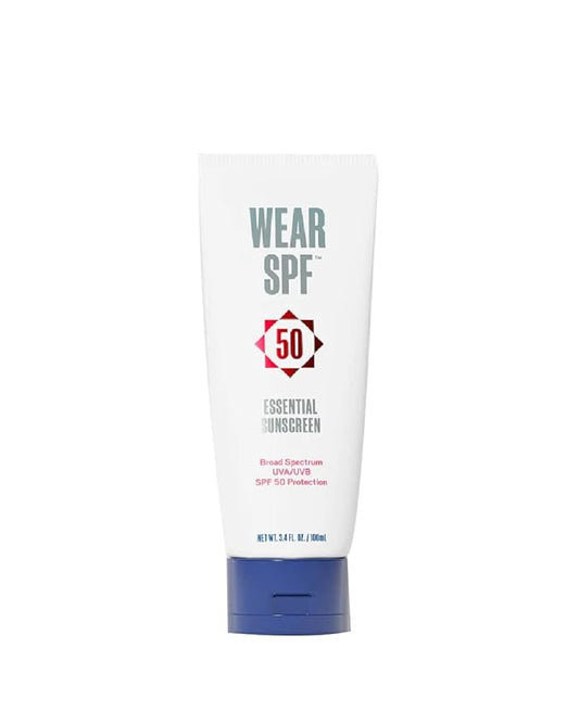 Essential Sunscreen SPF 50 Broad Spectrum Hybrid Lotion for Face and Body with Zinc Oxide to Reflect Harmful UVA/UVB Rays,3.4 oz