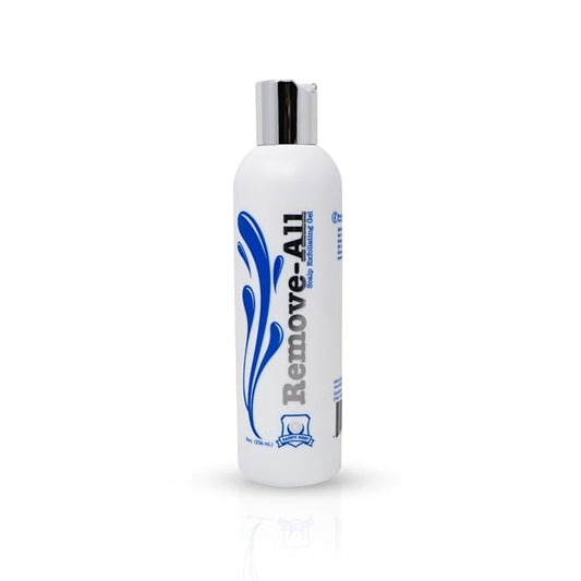 Professional Hair Labs Remove-All Scalp Exfoliating Gel - Gently Removes Dead Skin & Oils for Stronger Adhesive Bond, Pre-Wig Prep Solution, Hypoallergenic, Refreshes & Promotes Healthy Scalp - 8oz