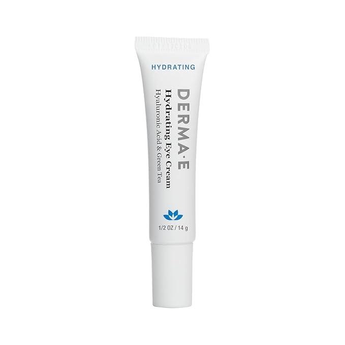 Derma E Hydrating Eye Cream, 0.5 oz | Firming and Lifting, Hyaluronic Acid Treatment, Under Eye and Upper Eyelid Cream, Reduces Puffiness and Appearance of Fine Lines (Pack of 2)