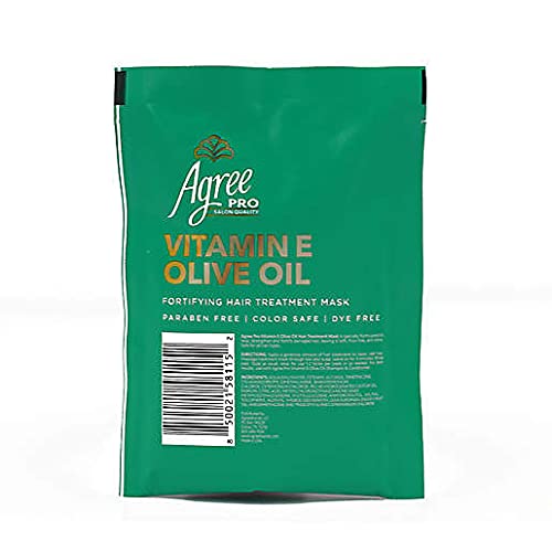 Pro (Salon Quality) Vitamin E (Natural Olive Oil) Fortifying Hair Treatment Mask 1.5oz (42.5g) by AmazingNY