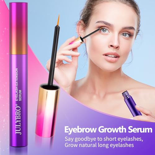 Eyelash Growth Serum, Rapid Lash Enhancing Serum with Natural Ingredients for Longer, Fuller Thicker Looking Lashes Vegan & Cruelty-Free Lash Enhancer Safe for Sensitive Eyes