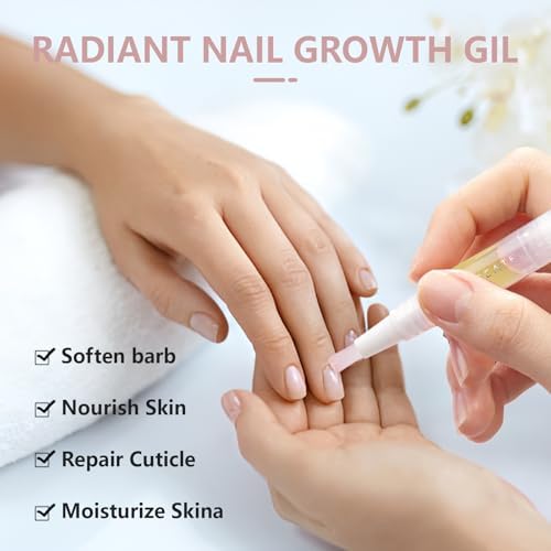 2PCS Cuticle Oil Pen， Nail Growth and Strengthener，Nail Growth Oil，Nail Hardener for Damaged nails